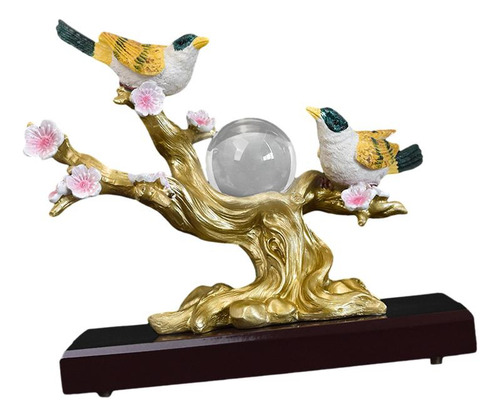 Figurita De Pájaro Urraca, Escultura Animal, Estatua De