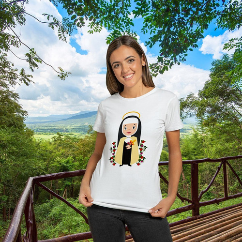 Camiseta Personalizada Santa Terezinha - Giftme - Religiosas