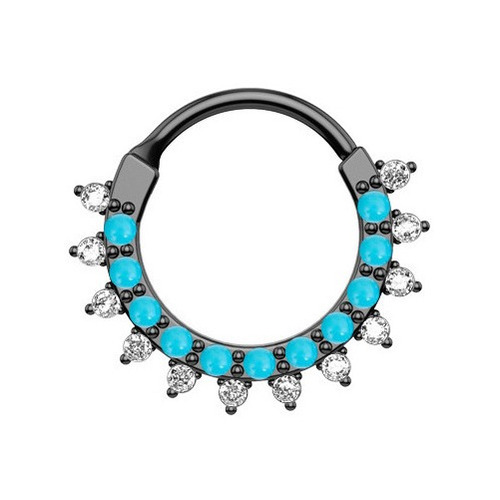 1 Und Piercing Para Nariz Septum Anillo De Titanio G23 Negro