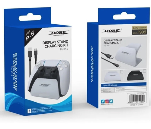 Base Stand Con Cable De Carga Para Control Ps5 Estación