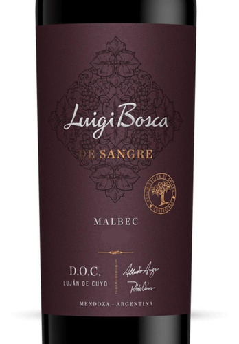 Imagen 2 de 2 de Vino tinto Luigi Bosca de Sangre malbec DOC 750ml