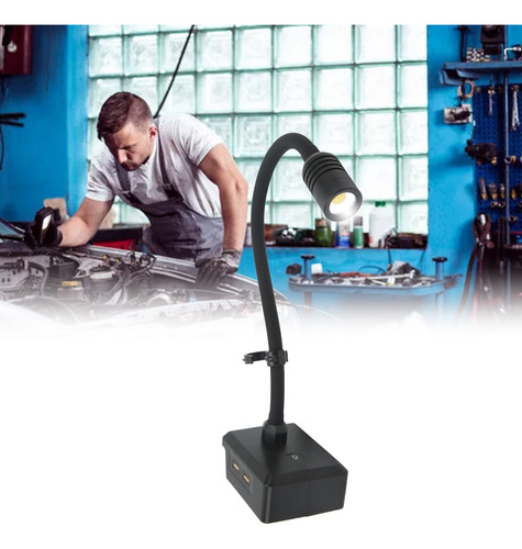 Lámpara De Trabajo Led Cuello De Cisne 3 Modos Mantenimiento