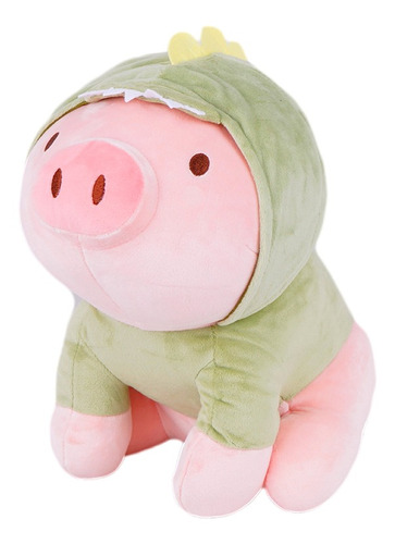 Miniso Peluche  Cerdito Con Capucha Verde De Dinosaurio 30 X