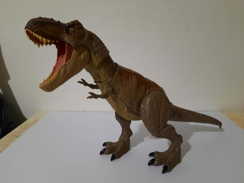 Tyrannosaurus Rex Mega Mordida Ataque Jurassic World Mattel (Usado)