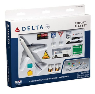 Delta Airlines 12 Piece Playset (color Of The Content May Va