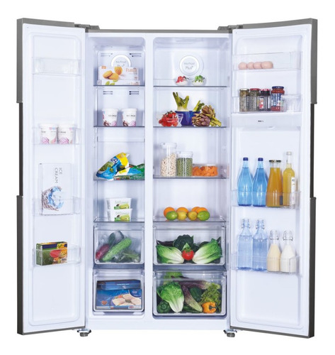 Imagen 3 de 5 de Heladera inverter no frost Candy CHSBSO 6174XWD inox con freezer 529L 220V - 240V