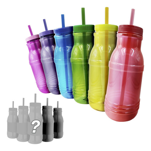 5pz Vaso Frutsi Bebida Botella 1.3l Dulcero Fiesta Michelada Color Blanco