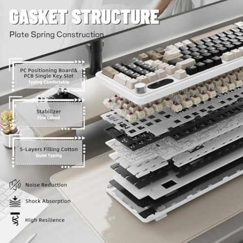 Teclado Mecánico Inalámbrico Para Juegos Attack Shark X98 Pr