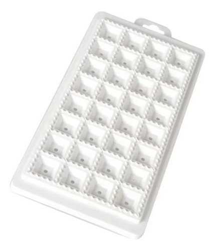 Molde Marcador Para 32 Ravioles- Placa Raviolera De Plastico Color Blanco
