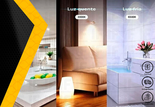 Imagem 4 de 5 de Kit 10 Spot 5w Led Direcionável Embutir Gesso Teto