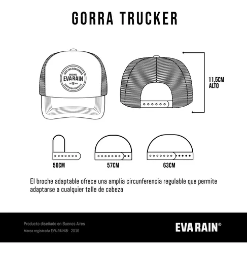 Gorra Gabardina Trucker Rosa Bold Fusion Unisex Eva Rain®
