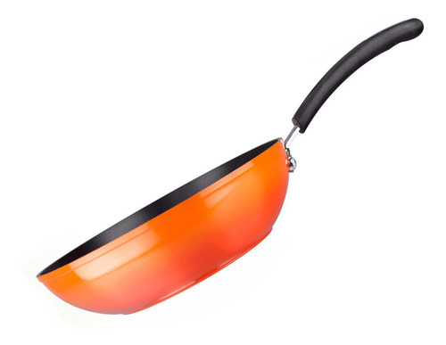 Wok Marmicoc Fuego Naranja 26cm Antiadherente Doble Capa