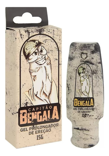 Capitão Bengala Gel Prolongador Masculino 15g Sabor Menta