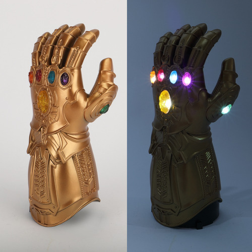 Crianças Infinito Manopla Led Acende Acima Thanos Luva Brinq