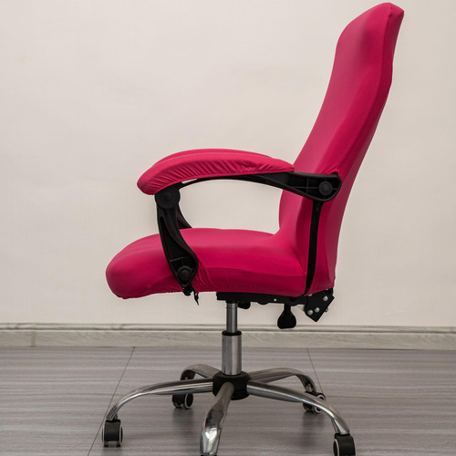 Funda Elástica Universal Para Silla De Oficina Tamaño L Rosa
