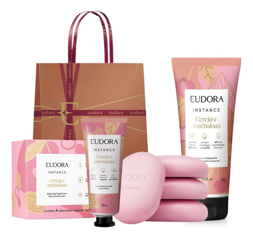 Combo Cereja E Amêndoas Banho E Corpo Instance Eudora