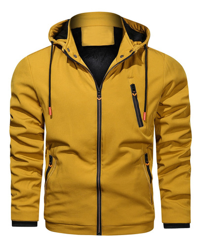 Chaqueta Con Capucha Desmontable S Para Hombre, Casual, Depo