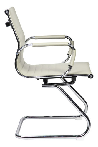 Imagen 3 de 3 de Silla Para Oficina Business Base Fija Beige