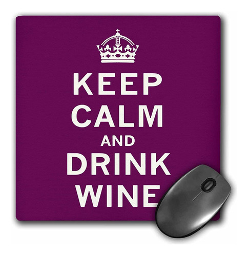 3drose Keep Calm And Drink Wine Granate Mouse Pad Mp