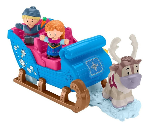 Fisher Price, Little People, Frozen, Trineo De Kristoff 