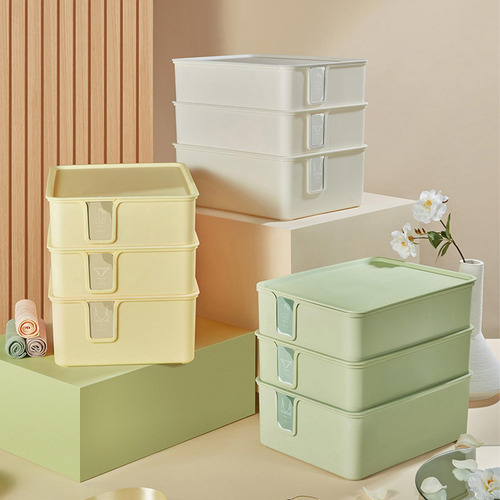 Caja De Almacenamiento De Calcetines Para Ropa Tapa Blanca
