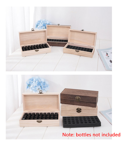 Caja De Aceite Esencial De Madera Con 36 Ranuras Para Almace
