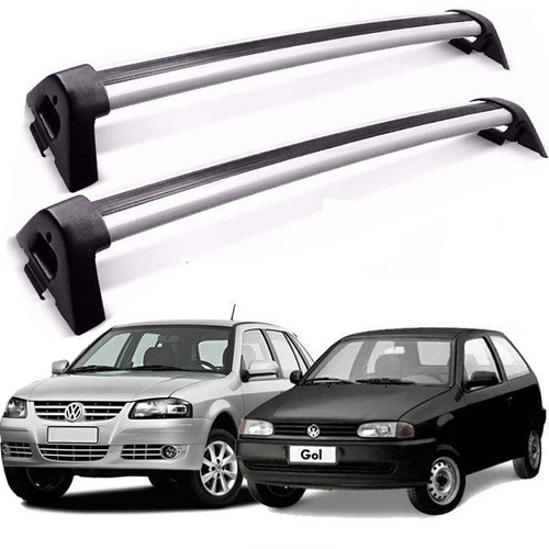 Rack De Teto Volkswagen Gol 2 E 4 Portas 2001 G2 G3 G4 Prata