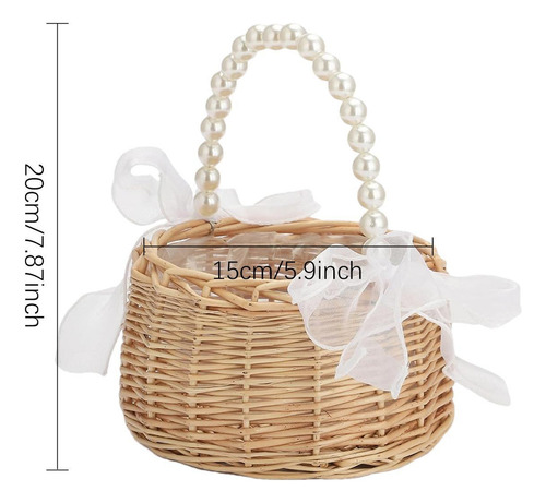A Cesta De Flores Para Boda Cesta De Flores De Mimbre Cesta