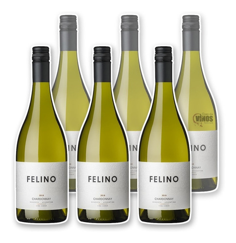 Vino Felino Brand Chardonnay Viña Cobos Caja X6 Unidades