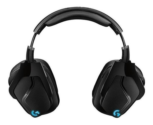 Imagen 4 de 4 de Audífonos gamer inalámbricos Logitech G Series G935 negro y azul con luz rgb LED