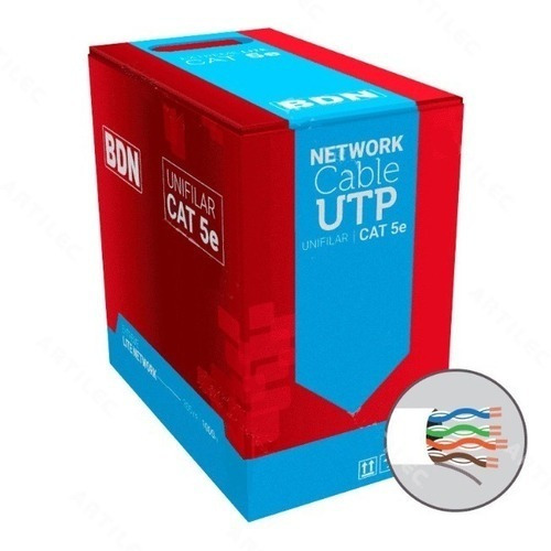 Cable Utp Bdn Categoría 5e 24awg 100% Cobre