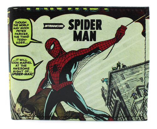 Cartera De Piel De Spiderman