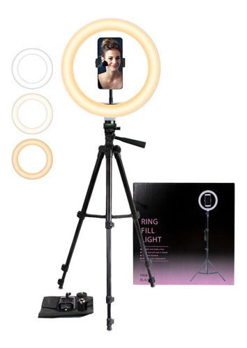 Tripode Extensible 1.20mts + Anillo Luz Led 26cm