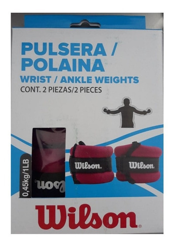 Polainas Pulseras Wilson Fitness 1 Lb 0.45 Kg 1 Par