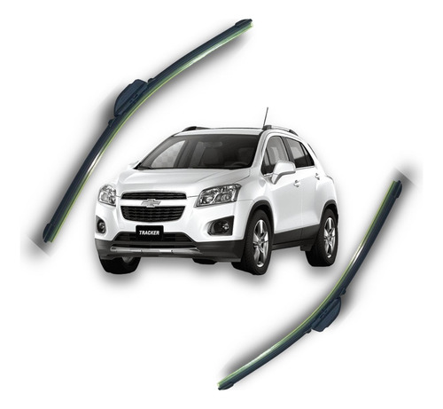 Kit 2 Escobillas Flex Goma Chevrolet Tracker 2010 A 2023