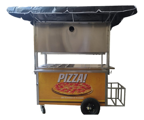 Carrito Pizzero En Acero Inoxidable 140  Mts