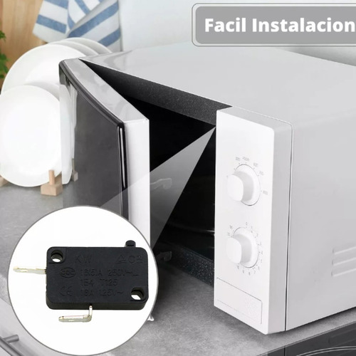 5x Microswitch Para Horno De Microondas 16a 125v N Cerrado