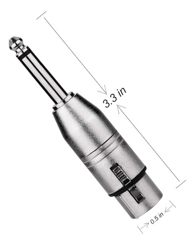 Adaptador Tisino Xlr Hembra A 1/4 Trs, Hembra Balanceado Xl.
