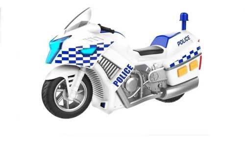 Moto Policia Luz Sonido Teamsterz Original 14084 Edu Full