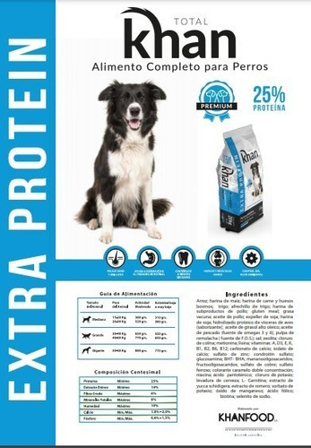 Imagen 5 de 8 de Alimento Premium Perro Toda Razas Carne Pollo Totalkhan 20kg