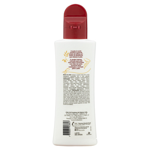Imagem 4 de 4 de Desodorante Hidratante Corporal Intensa Davene Leite de Aveia Clássico Frasco 180ml