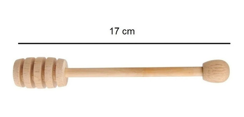 Imagen 2 de 4 de Set X 4 Palito Mielero Cuchara Miel Madera Microcentro
