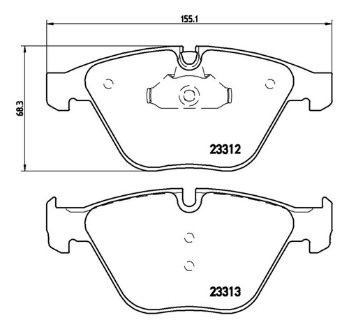 Brembo Balatas Bmw 525i Base 2004 Delantero