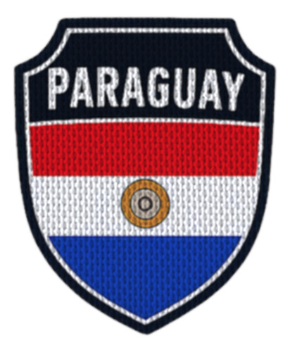 Parche 7,5cm Fshd Emblema Bandera Paraguay Modelo 43 Emblema Bandera Paraguay Modelo 43