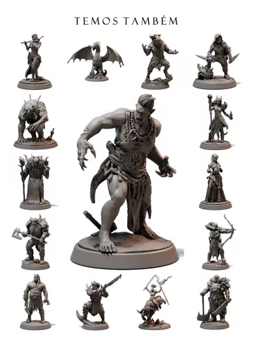 Miniaturas para jogos de tabuleiro e RPG personagens mitológicos -  Escorrega o Preço