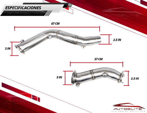 Imagen 9 de 10 de Downpipe Bmw 2/3/4 S55 F80 F82 M3 M4 2014-2019 Acd Performan