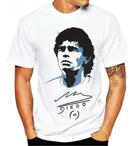 Camiseta De Impresión Diego Armando Maradona