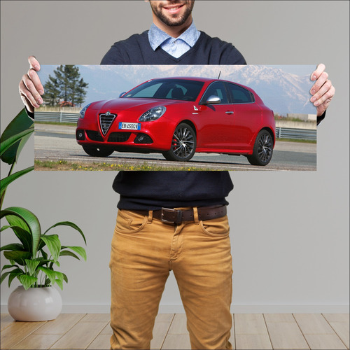 Cuadro 30x80cm Auto 2010 Alfa Romeo Giulietta Qu 275