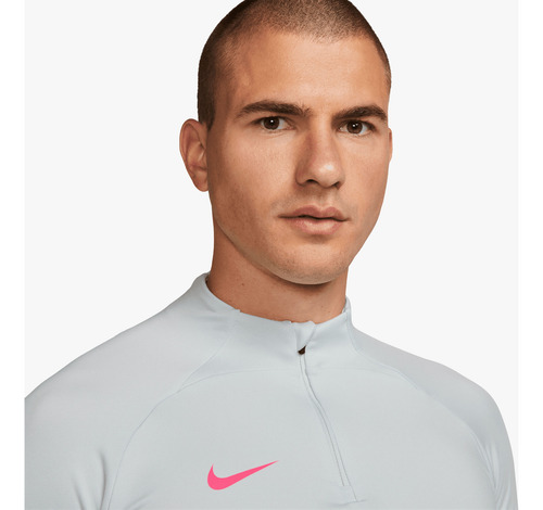 Polera Sudarera Nike Dri-fit Strike Futbol Gris Cod Dv9225