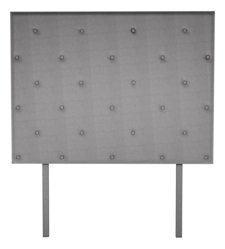 Cabecera De Recamara Quintana Tapiz King Size Color Gris Oscuro